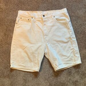 White Levi Shorts Size 38